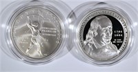 Benjamin Franklin  Silver Dollars Commemoratives