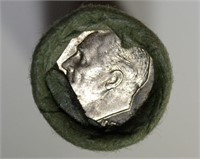 SHOTGUN WRAPPED ROLL OF 1955-S SILVER DIMES