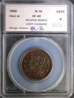 1956 LARGE CENT N-16 SEGS XF