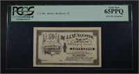 1900's FIFTY CENTS J.J. McALESTER