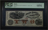 1863 $2 RIVER RAISIN & LAKE ERIE RAILROAD CO.