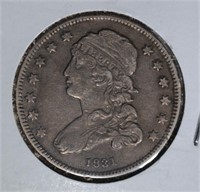 1831 CAPPED BUST QUARTER  XF