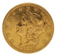 1875-S Liberty $20 Gold Piece