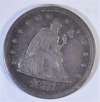 1875-S TWENTY CENT SEATED LIBERTY  XF