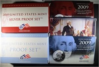 Group of 2009 Proof Sets.