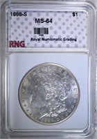 1888-S MORGAN DOLLAR RNG CH BU