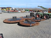 Set of (4) Steel Tractor Wheels