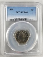 1899 Liberty Head 5C PCGS PR66