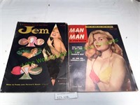 Two (2) Vintage Men's Magazines