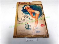 1954 Pinup Girls Studio Sketches Calendar