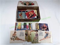 Box of Pinup Girls Pictures and Calendars