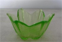 Vaseline Glass Tulip Bowl