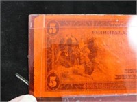 1914 Large $5 Federal Reserve Note