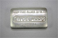 10 Troy Ounce .999 Fine Silver Engelhard