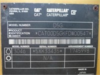 '02 Caterpillar D5G LGP Dozer