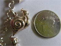 Slug/Sea Shell Sterling Silver Bracelet