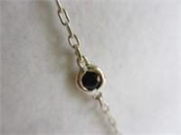 Sapphire & Sterling Silver Necklace