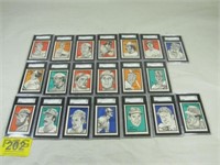 Lot of 20 1984 O'Connell & Son Baseball Cards SGC