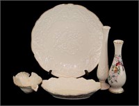 Porcelain Vase Bowl and Charger Lot