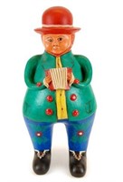 LARGE Colorful Pottery Accordian Player