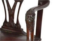 Armchairs, Pair Carved, Mahogany, C. 1780