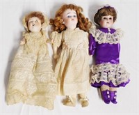 Lot of 3 Dolls