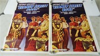 Lot of 2 Reproduction Clancy Street Boys Posters
