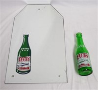 Lift Beverage Bottle and Glass Mirror