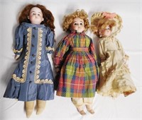 Lot of 3 Dolls