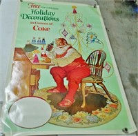 Lot of 7 Large Christmas Coca-Cola Posters