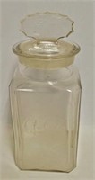 Coca-Cola Pepsin Chewing Gum Glass Jar with Lid