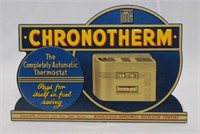 Chronotherm Diecut Embossed Tin Sign