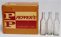 Pepper's Ginger Ale Box and Bottles