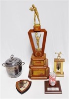 Lot of 5 Coca-Cola Trophys and Plaques