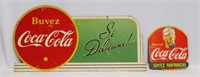 Lot of 2 Foreign Coca-Cola Advertising Pieces