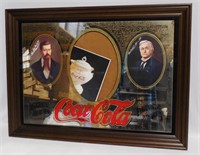 Coca-Cola Mirrored Framed Advertisement
