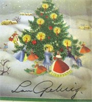Lou Gehrig Autographed Christmas Card AAU