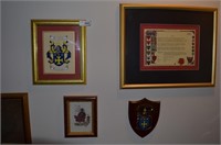 Lot of 5 Brinkley Family Heritage Wall Items