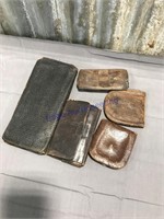 Assorted leather cases