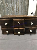 Wood cabinet w/6 drawers