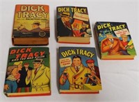 Lot of 5 Dick Tracy Big Little Books