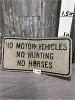 Motor Vehicles metal sign