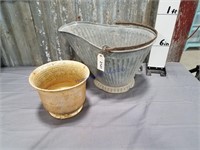 Coal bucket w/ planter