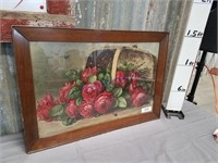 Framed rose picture