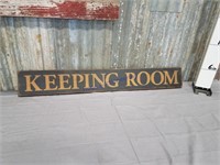 Keeping Room wood sign