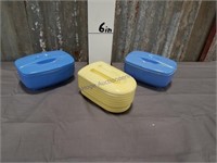 Covered refridgerator containers by Hall China Co.