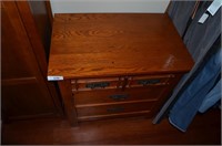 Set of 2 Wooden 3-Drawer Night Stands