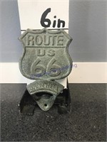 Route 66 cast bottle opener