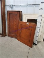 Pair of built-in cabinets w/ doors