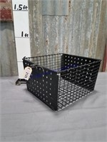 Black locker basket